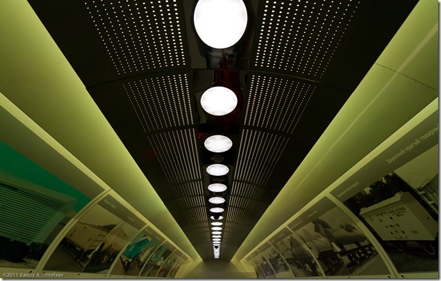 Потолок вагона-музея